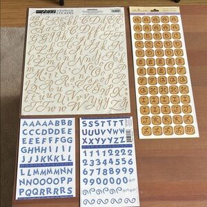 Alphabet Scrapbook Stickers